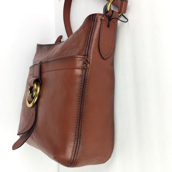 Frye Modern Crossbody Cognac Leather Bag - Picture 4 of 8
